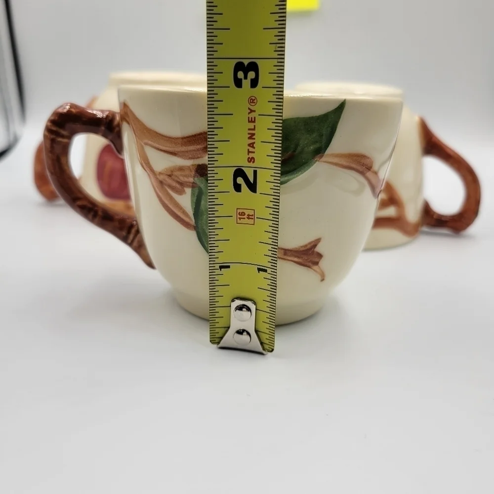 Vintage Franciscan Apple Set of Three Mugs (No Saucers)